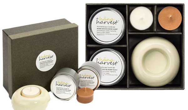 Hana Harvest Scented Candles Premium Gift