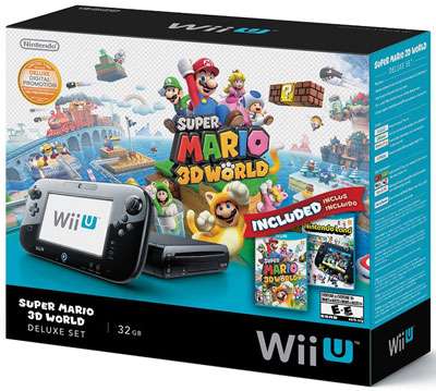 Nintendo Wii U Deluxe Set: Super Mario 3D World and Nintendo Land Bundle