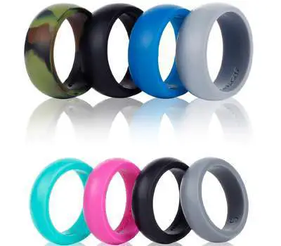 SYOURSELF Silicone Wedding Ring Band for Men or Women
