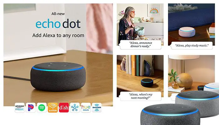 All-New Echo Dot (3rd Gen) – Smart speaker with Alexa